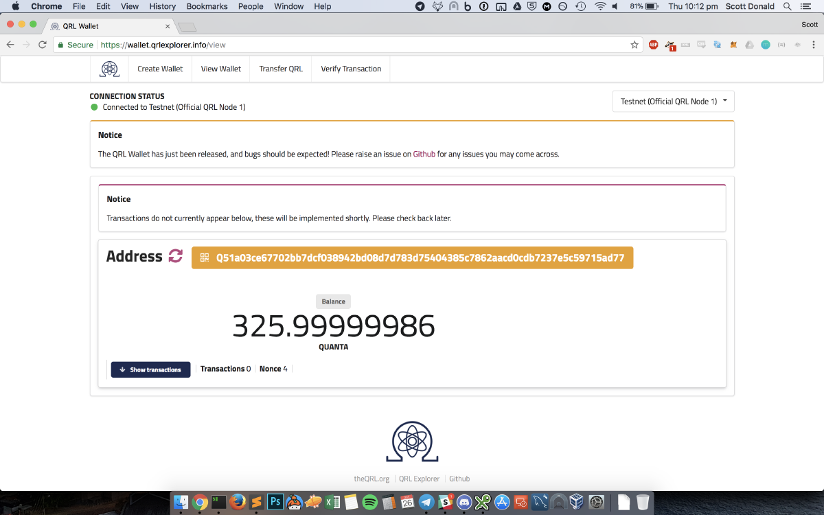 Introducing QRL Wallet