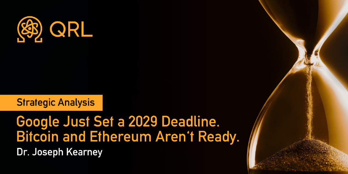 Google Just Set a 2029 Deadline. Bitcoin and Ethereum Aren't Ready